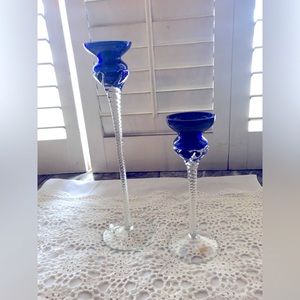 Vintage Romanian Candlestick Holders 2 (Rare)